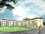 Visualization flat three-room for sale, Św. A. Boboli 3 A, Białystok, Starosielce