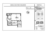 Rzuty apartament, Warszawa, Wilanów, ul. Sarmacka 2-pokojowy, 51,96 mkw., 3 piętro