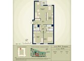 Rzuty apartament, Warszawa, Mokotów, ul. Bokserska 3-pokojowy, 102,48 mkw., 1 piętro