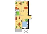 Rzuty apartament, Kraków, Podgórze - Dzielnica XIII (Podgórze), ul. Przemysłowa 3-pokojowy, 80,84 mkw., 3 piętro