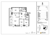 Rzuty apartament, Warszawa, Wola, ul. Grzybowska 63, P2/1303, 4-pokojowy, 100,29 mkw., 13 piętro