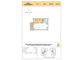 Projection apartment, Jastrzębia Góra, ul. Pucka, A-28, 1-rooms, 30.07 sqm., 3 floor