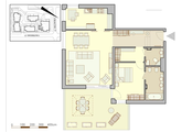 Projection flat, Gdynia, Orłowo, ul. Orłowska, L1/Klipper, 2-rooms, 85.42 sqm., ground floor