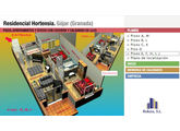 Projection apartment, Gójar, Avda. Carmen Morcillo 10, 18150 Granada 3-rooms, 87.24 sqm.ground floor