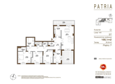 Rzuty apartament, Warszawa, Śródmieście, ul. Kruczkowskiego 6, D37, 5-pokojowy, 166,10 mkw., 7 piętro