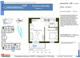 Rzuty mieszkanie - wysoki standard, Krynica Morska, ul. Przyjaźni 7, C.36, 2-pokojowe, 38,50 mkw., 4 piętro