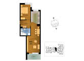 Projection apartment, Kraków, Dzielnica V Krowodrza, ul. Poznańska 5, 38, 2-rooms, 56.09 sqm., 4 floor