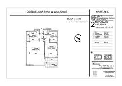 apartament, Warszawa, Wilanów, ul. Sarmacka 2-pokojowy, 53,14 mkw., 3 piętro : 0 