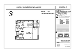 apartament, Warszawa, Wilanów, ul. Sarmacka 2-pokojowy, 52,98 mkw., 2 piętro : 0 