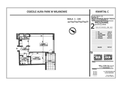 apartament, Warszawa, Wilanów, ul. Sarmacka 2-pokojowy, 51,96 mkw., 3 piętro : 0 