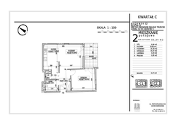 apartament, Warszawa, Wilanów, ul. Sarmacka 2-pokojowy, 55,34 mkw., 1 piętro : 0 
