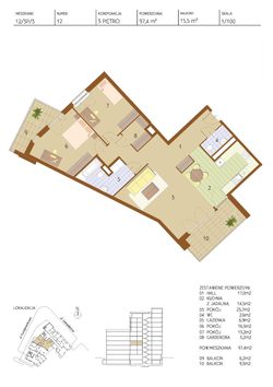 apartament, Warszawa, Praga Południe, ul. Grenadierów 3-pokojowy, 98,00 mkw., 3 piętro : 0 