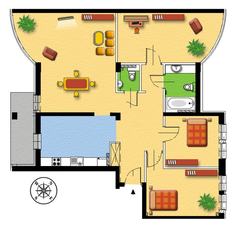 apartament, Kraków, Podgórze - Dzielnica XIII (Podgórze), ul. Przemysłowa 4-pokojowy, 119,90 mkw., 2 piętro : 0 