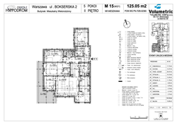 flat - high standard, Warszawa, Mokotów (Służewiec), ul. Bokserksa 2, 15, 5-rooms, 125.05 sqm., 2 floor : 0 