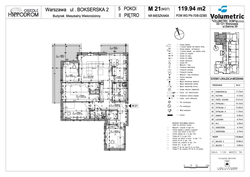 flat - high standard, Warszawa, Mokotów (Służewiec), ul. Bokserksa 2, 21, 5-rooms, 119.94 sqm., 2 floor : 0 