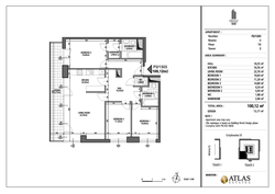 apartament, Warszawa, Wola, ul. Grzybowska 63, P2/1303, 4-pokojowy, 100,29 mkw., 13 piętro : 0 