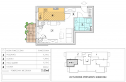 apartament, Kąty Rybackie, ul. Rybacka 105, nr.A-2, 1-pokojowy, 33,51 mkw., parter : 0 