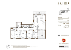 apartament, Warszawa, Śródmieście, ul. Kruczkowskiego 6, D37, 5-pokojowy, 166,10 mkw., 7 piętro : 0 