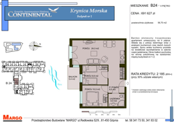 flat - high standard, Krynica Morska, ul. Przyjaźni 7, B.24, 3-rooms, 56.70 sqm., 2 floor : 0 