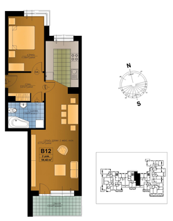 apartment, Kraków, Dzielnica V Krowodrza, ul. Poznańska 5, 38, 2-rooms, 56.09 sqm., 4 floor : 0 