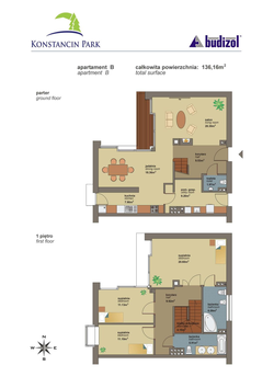 apartament, Konstancin-Jeziorna, ul. Długa 72, B, 5-pokojowy, 132,58 mkw., 1 piętro : 0 