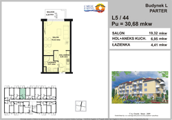 apartament, Grzybowo, ul. Kołobrzeska 2,  nr 5, 1-pokojowy, 30,68 mkw., parter : 0 