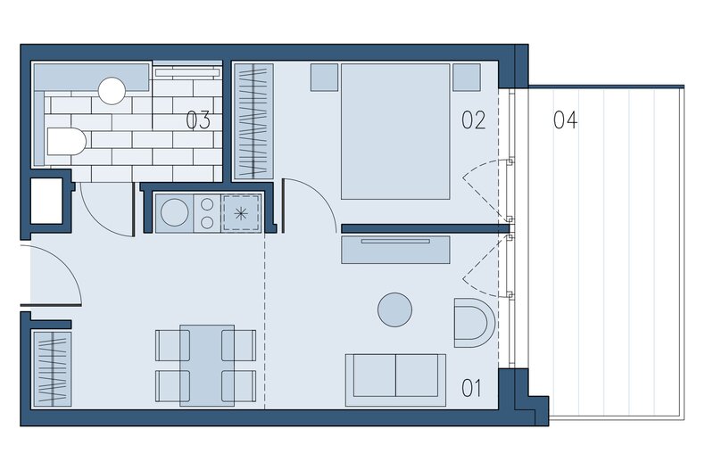 Apartament wakacyjny 33,92 m², piętro 1, oferta nr B/160