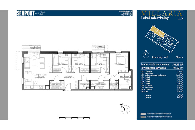 Apartament wakacyjny 101,83 m², piętro 1, oferta nr 1.8-1.9
