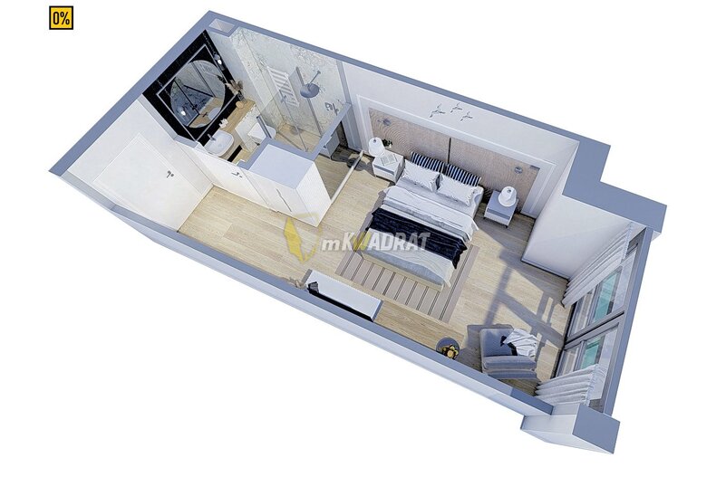 Apartament wakacyjny na sprzedaż 23,35 m², piętro 1, oferta nr MKW-MS-1446