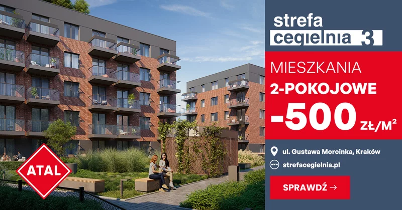 Strefa Cegielnia 3 – rabat na mieszkania 2-pokojowe
