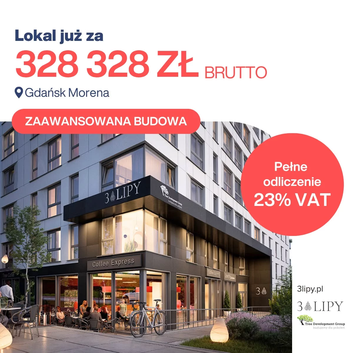 Oferta specjalna w inwestycji 3 Lipy