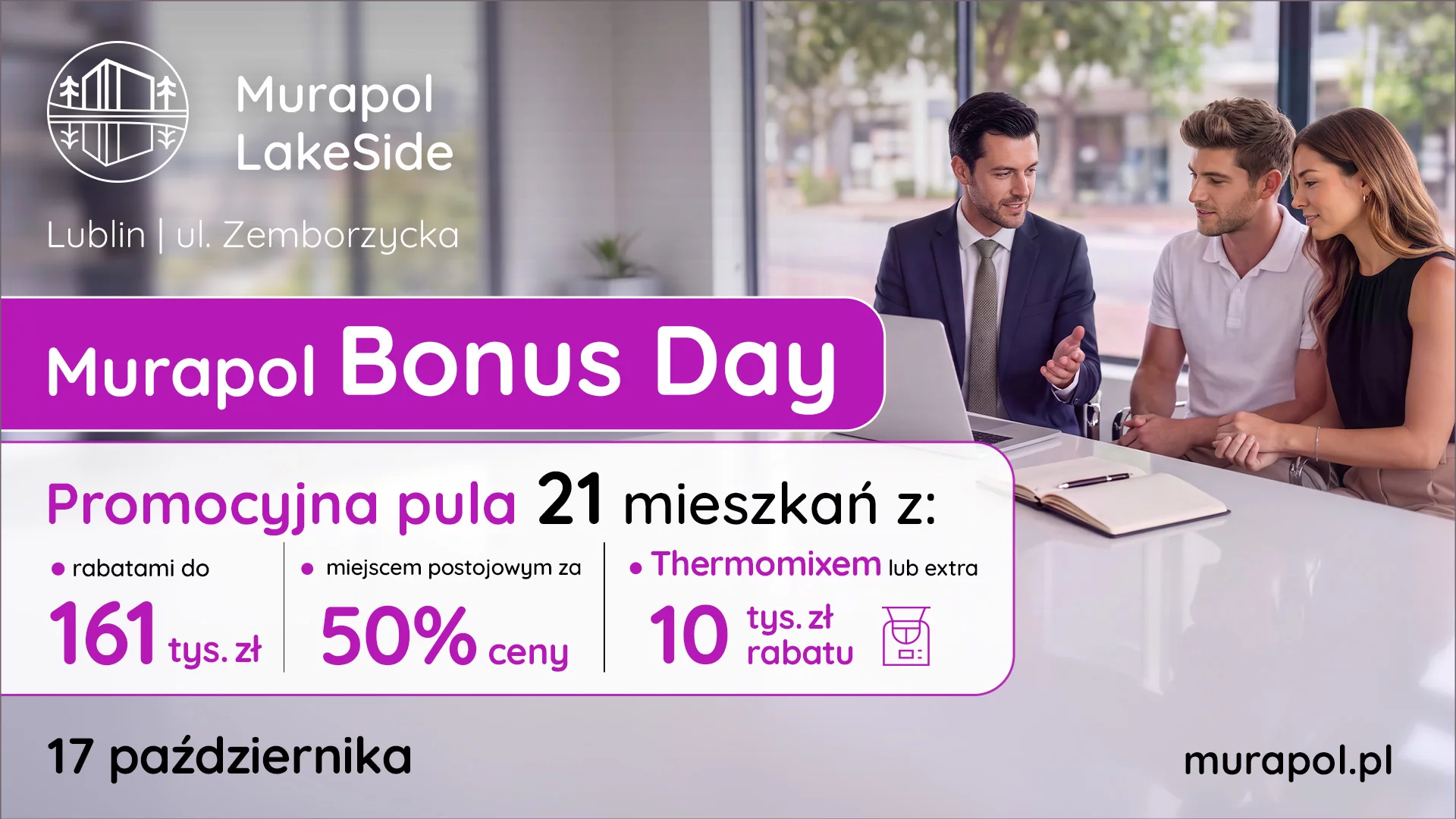 Rabat + parking 50% taniej + bonus | Dzień Otwarty 17.10