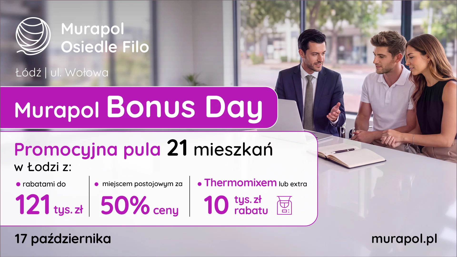 Rabat + parking 50% taniej + bonus | Dzień Otwarty 17.10