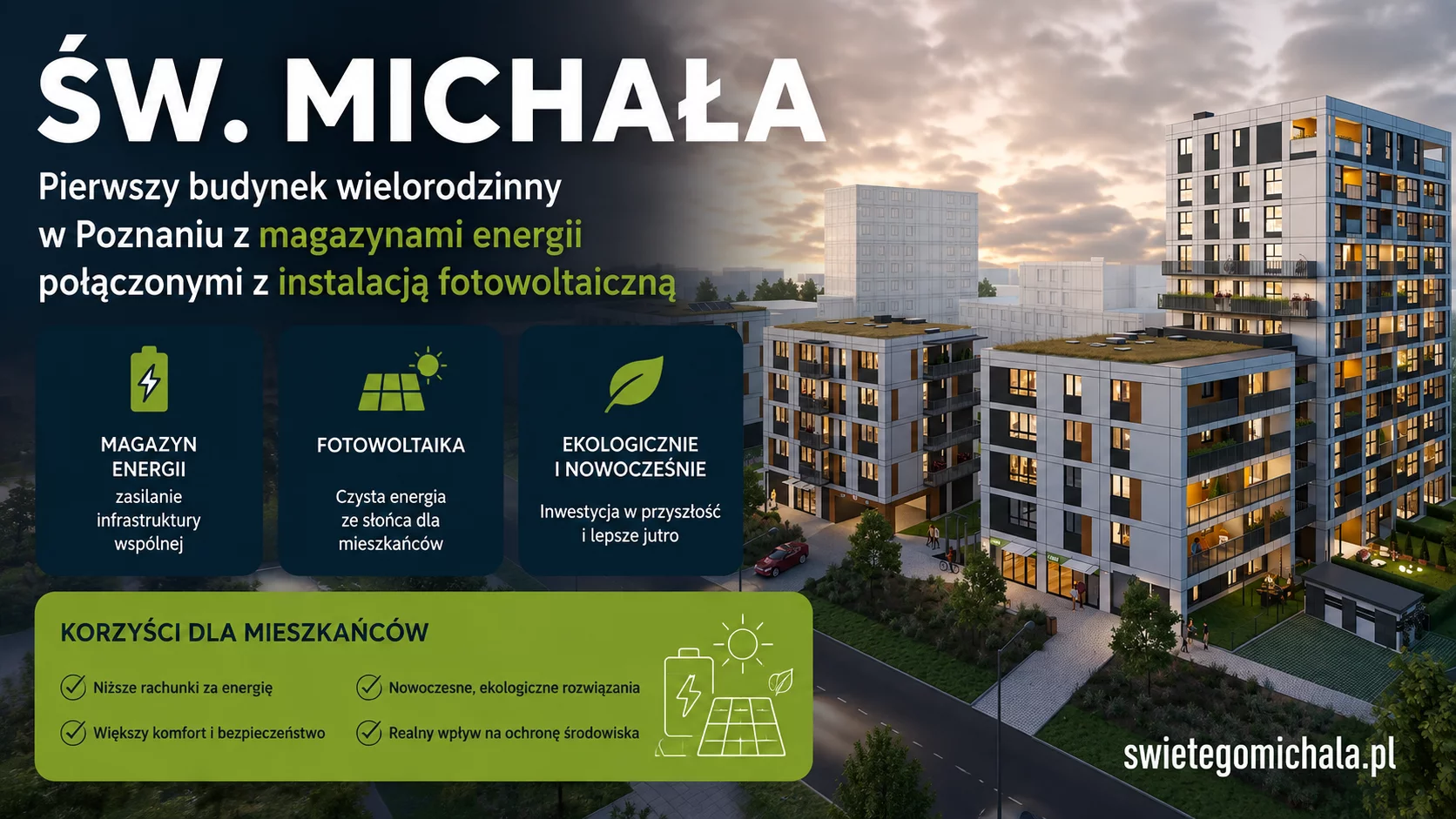 Magazyny energii w inwestycji Świętego Michała