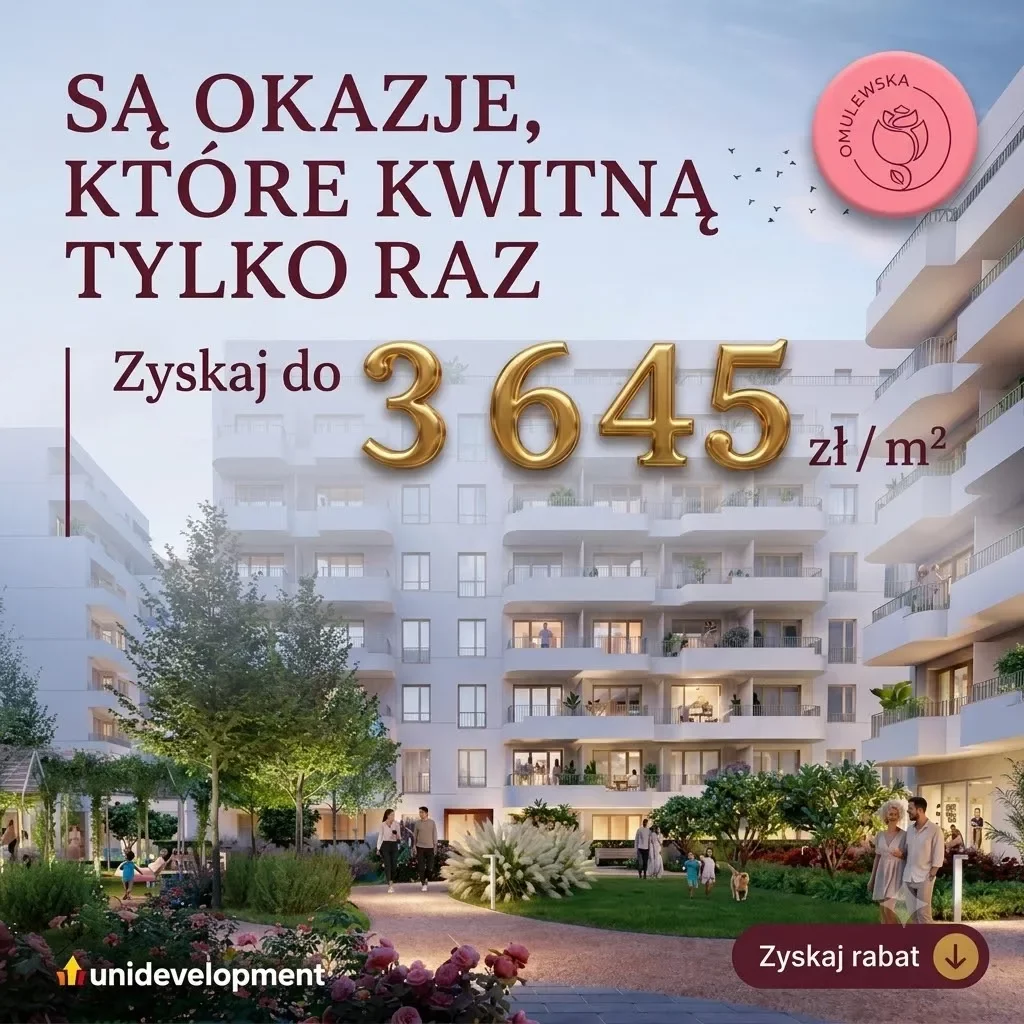 Tylko teraz, tylko raz! Rekordowe zniżki na Osiedlu Omulewska