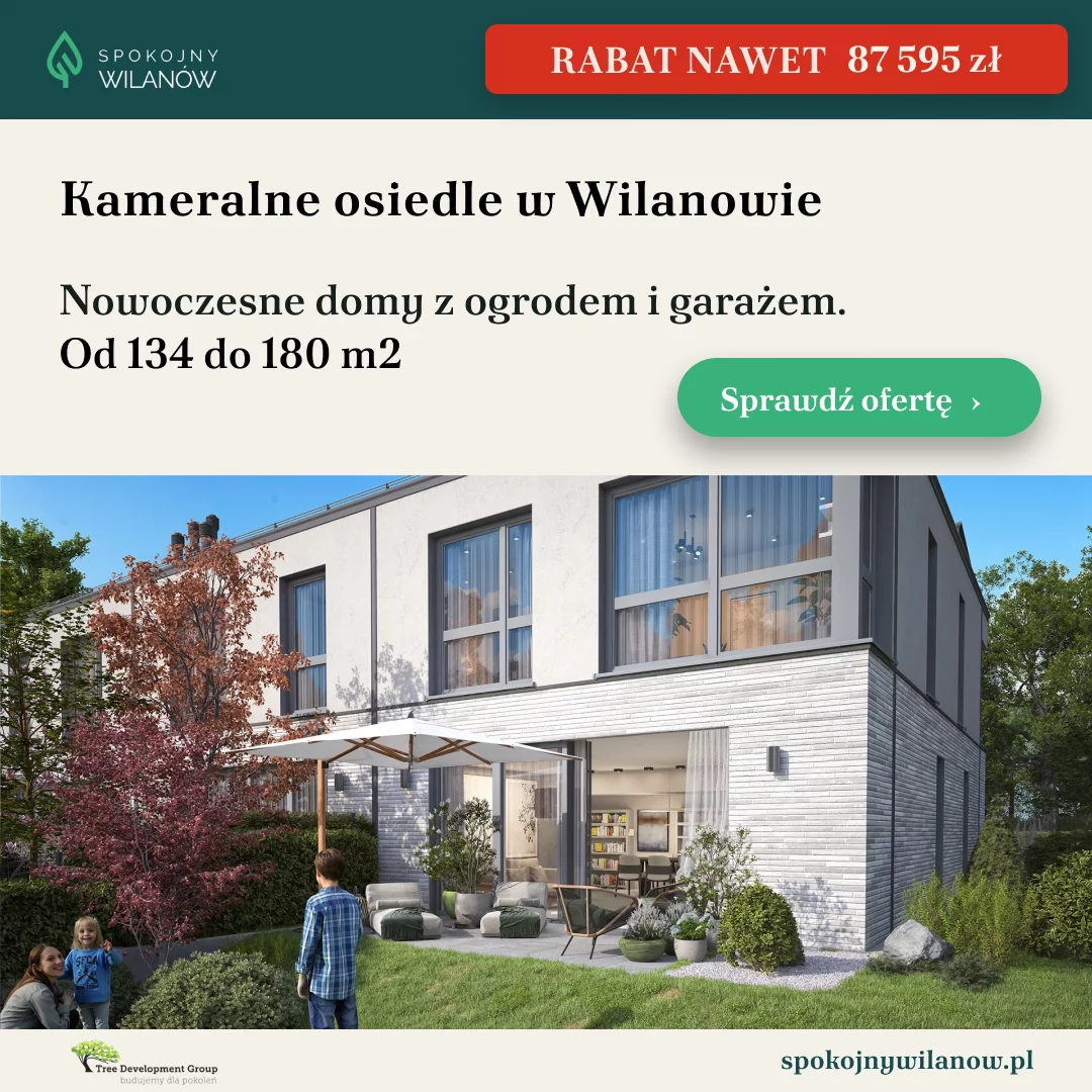 Promocja w inwestycji Spokojny Wilanów