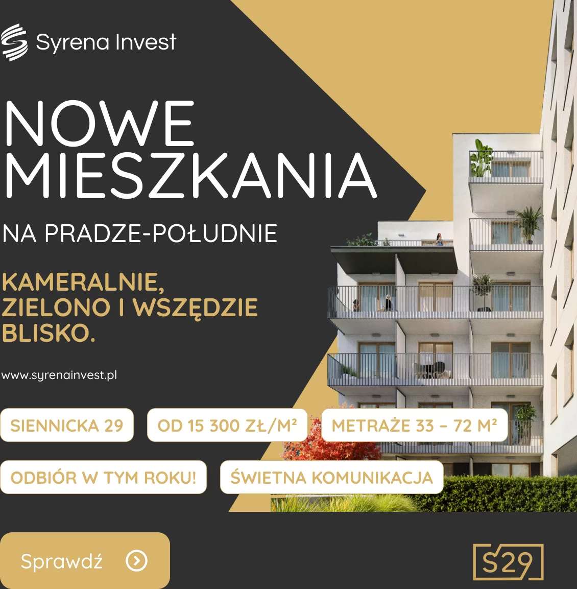 Oferta promocyjna w inwestycji Siennicka 29