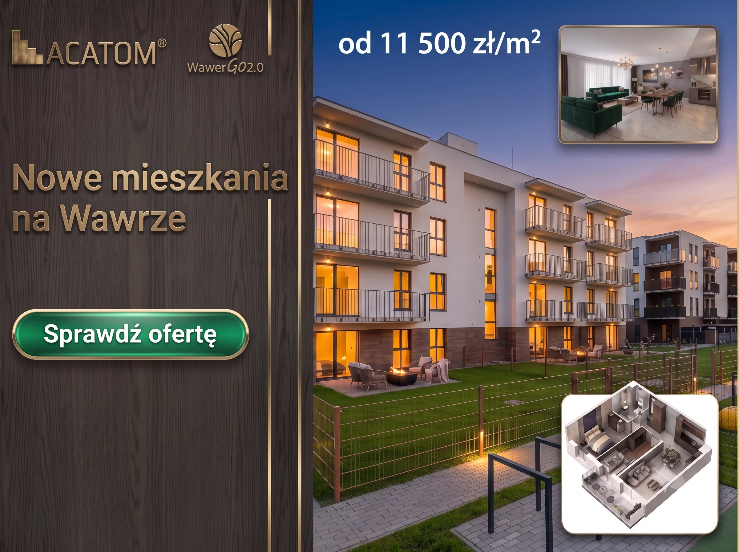 Nowe Mieszkania od 11.500 zł/mkw