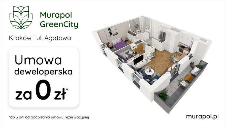 Umowa deweloperska za 0 zł do 3 dni od podpisania umowy rezerwacyjnej