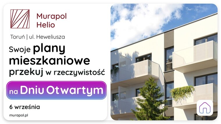 W najbliższą sobotę porozmawiajmy o Twoich planach mieszkaniowych na Dniu Otwartym w Toruniu!
