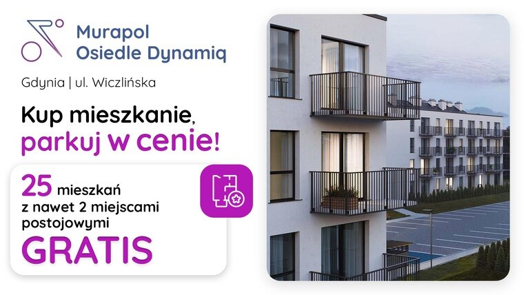 Kup mieszkanie, parkuj w cenie! Mieszkania z miejscami postojowymi GRATIS w Gdyni