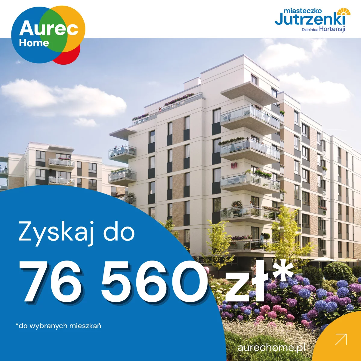 Majowa promocja w inwestycji Miasteczko Jutrzenki Dzielnica Hortensji