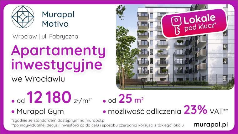 Apartamenty inwestycyjne pod klucz od 12 180 zł/m²!