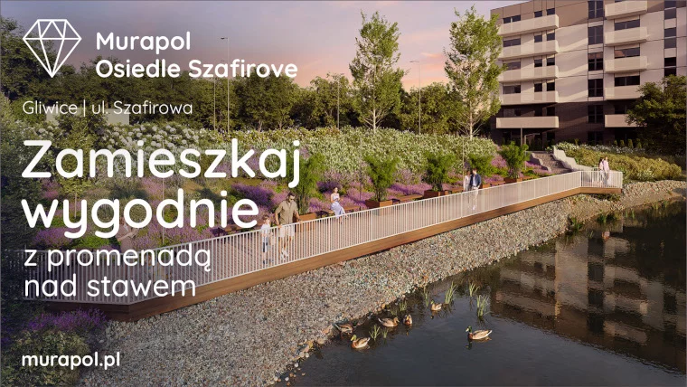 Nowe Mieszkania W Gliwicach Nad Stawem! Spaceruj Promenadą Każdego Dnia