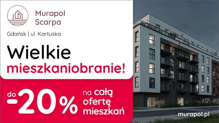 Do -20% Na Wszystkie Mieszkania I Apartamenty Inwestycyjne W Aktualnej Ofercie W Gdańsku!