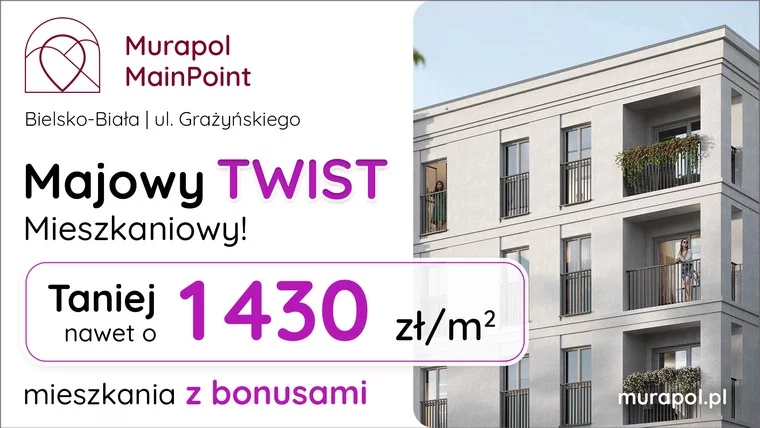 Skorzystaj z majowych rabatów! Mieszkania z pakietami korzystnych bonusów w Bielsku-Białej