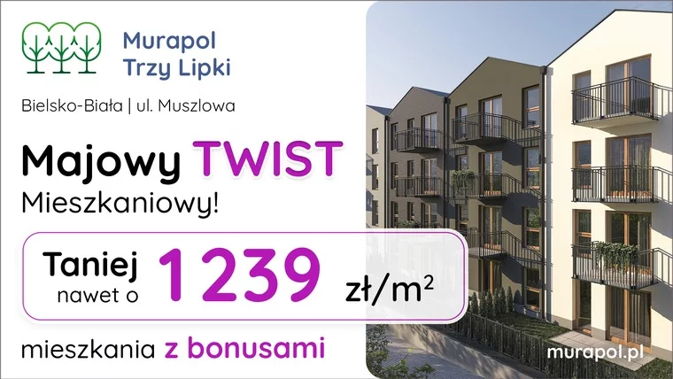 Skorzystaj z majowych rabatów! Mieszkania z pakietami korzystnych bonusów w Bielsku-Białej