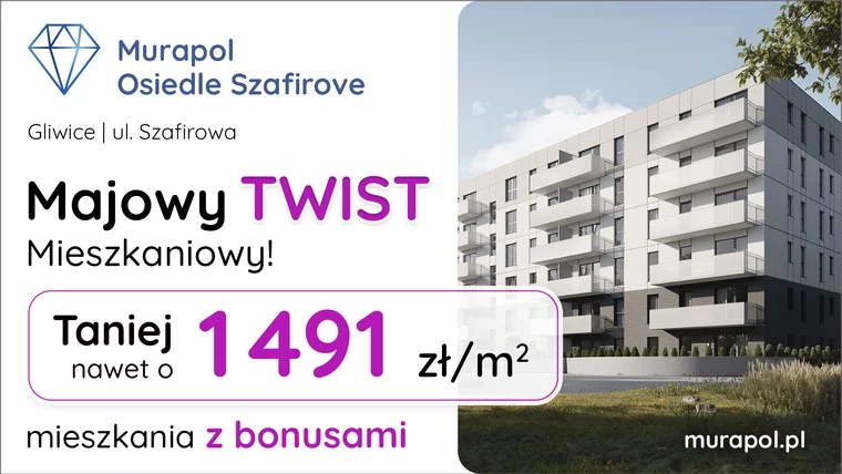 Skorzystaj z majowych rabatów! Mieszkania z pakietami korzystnych bonusów w Gliwicach