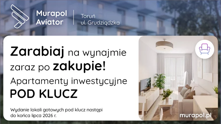 Wybierz wykończony pod klucz apartament inwestycyjny i czerp korzyści z najmu!