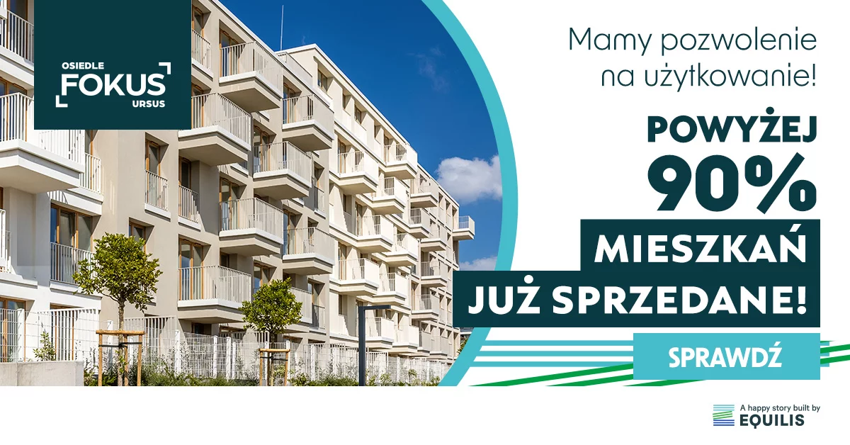 Oferta specjalna w inwestycji Osiedle Fokus Ursus